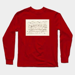 Paganini | Original score, manuscript by Niccolò Paganini Long Sleeve T-Shirt